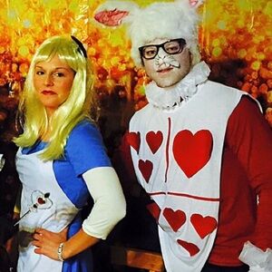 Rabbit costume.